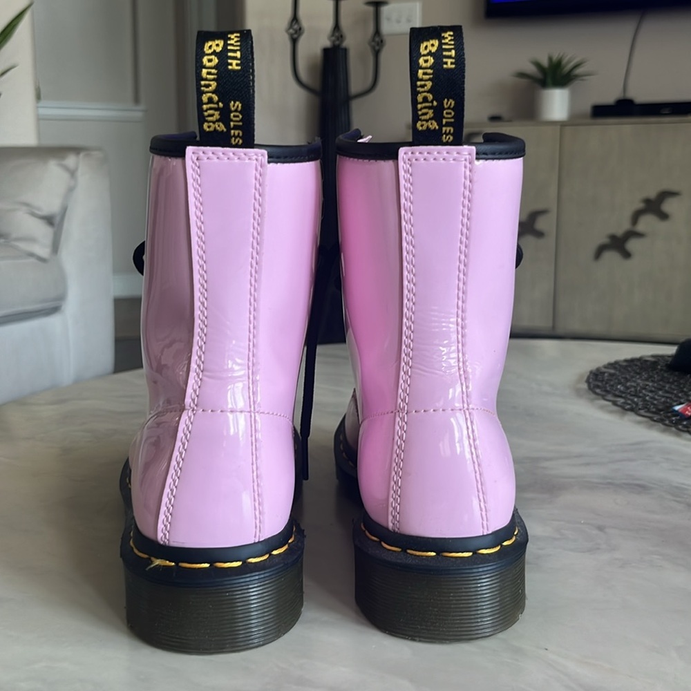 Dr. Marten 1460 Pink Pastel Chunky Boots Sz 6 - Picture 5 of 9